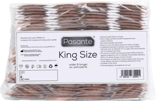 prezerwatywy Pasante King Size Condoms Bulk Packs 144 pcs