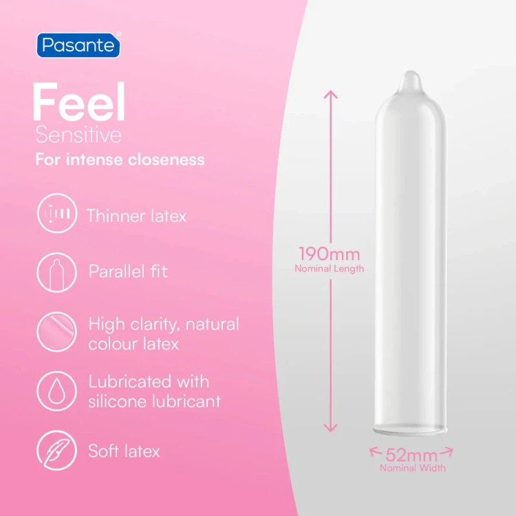 prezerwatywy Pasante Sensitive/Feel Condoms 3 pcs