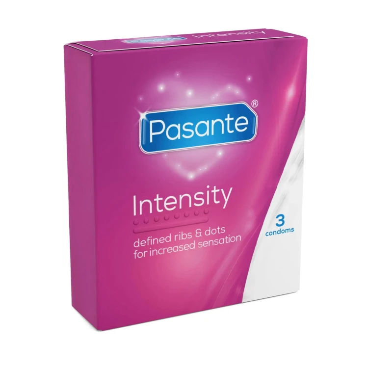 prezerwatywy Pasante Ribs & Dots/Intensity Condoms 3 pcs
