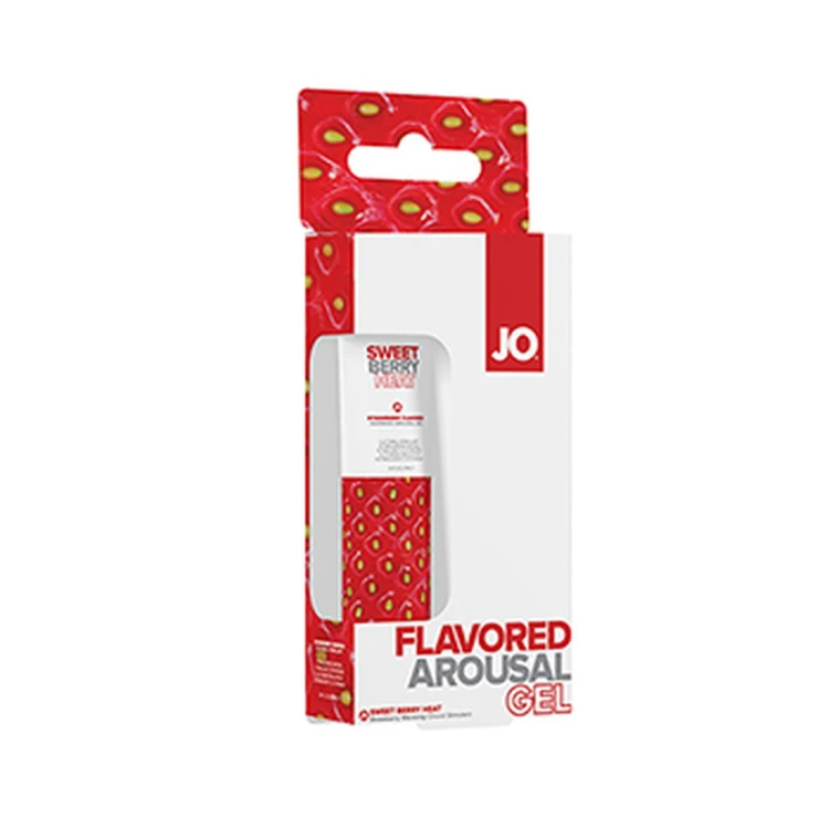 żel truskawkowy System JO - Flavored Arousal Gel Sweet Berry Heat 10 ml