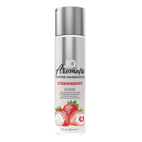olejek truskawkowy System JO - Aromatix Scented Massage Oil Strawberry 120 ml