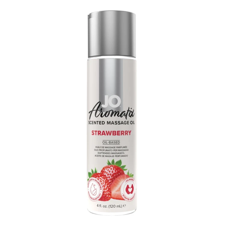 olejek truskawkowy System JO - Aromatix Scented Massage Oil Strawberry 120 ml