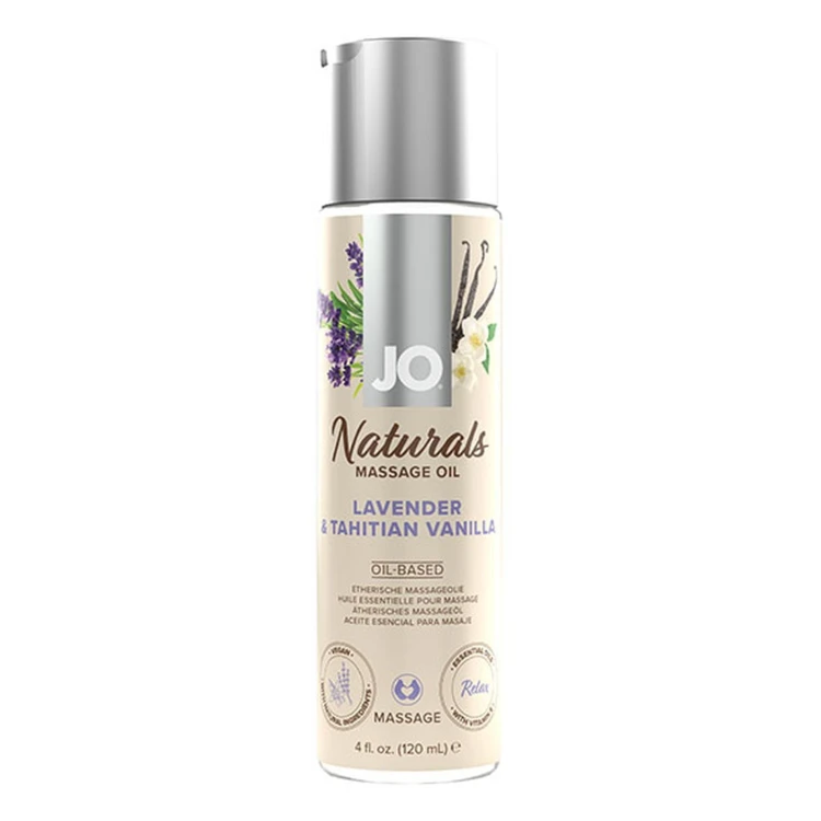 olejek lawenda i wanilia System JO - Naturals Massage Oil Lavender & Tahitian Vanilla 120 ml