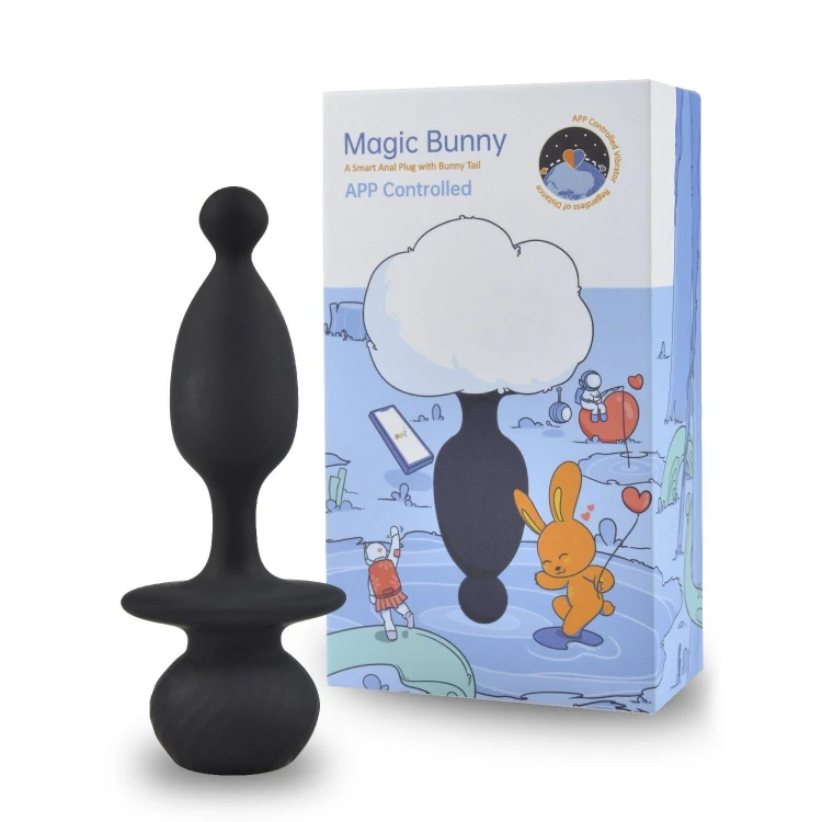 korek analny Magic Motion - Bunny App Controlled Vibrating Bunny Tail Anal Plug