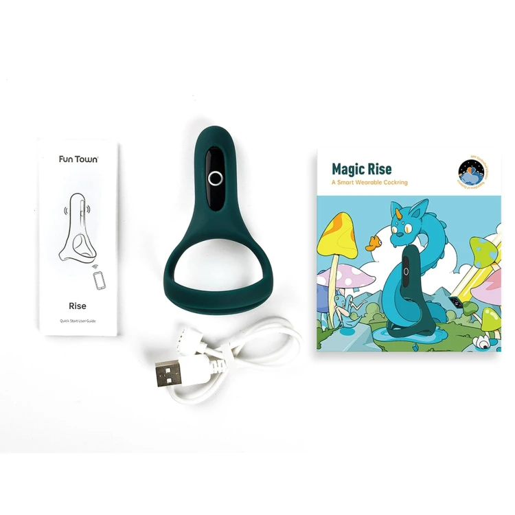 pierścień erekcyjny Magic Motion - Rise Smart Wearable Cockring Green