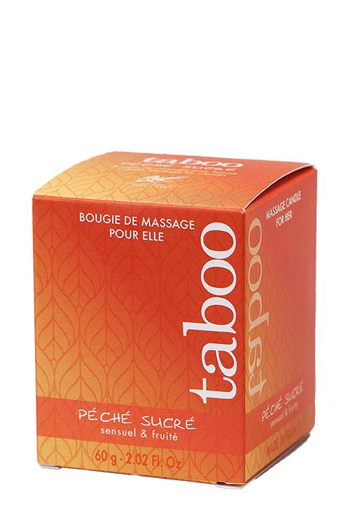 świeca brzoskwiniowa do masażu Peche Sucre Bougie Massage 60 gr