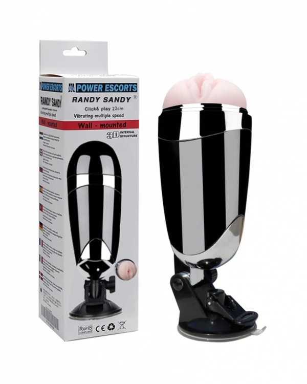 masturbator Randy sandy black wallmounted vibratinging