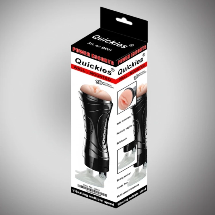 masturbator Quickies black wallmounted vibrating