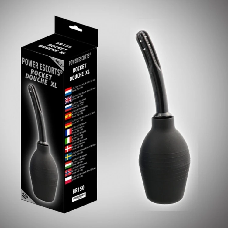 gruszka analna Rocket douche xl black big size 310 ml