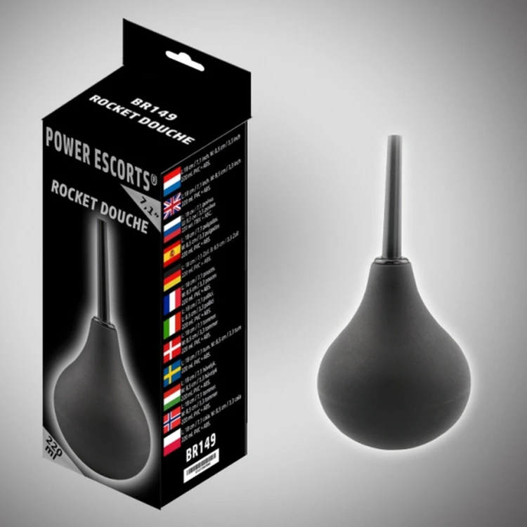 gruszka analna Rocket douche black big size 220 ml