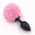 zestaw korków analnych Bunny plug  black with pink tail starter 3 - pack