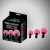zestaw korków analnych Bunny plug  black with pink tail starter 3 - pack