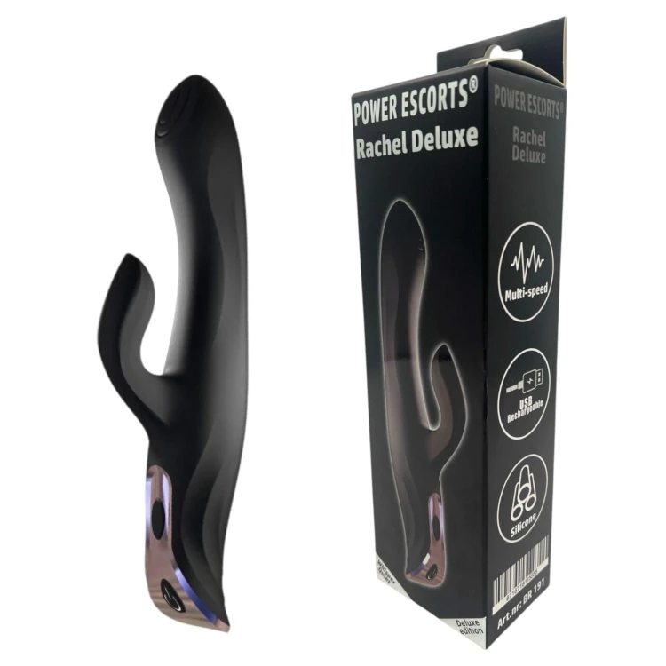 wibrator króliczek  Rachel Deluxe design Multi-Speed Vibrator - Black