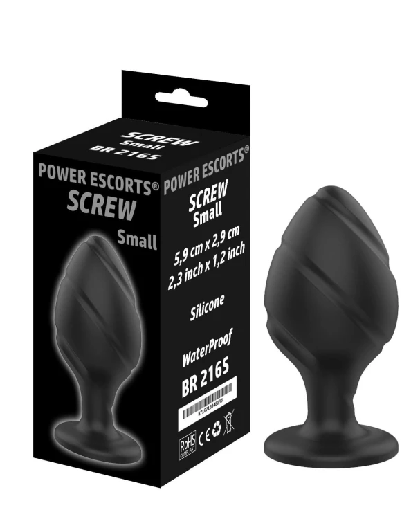 korek analny Screw Plug silicone small