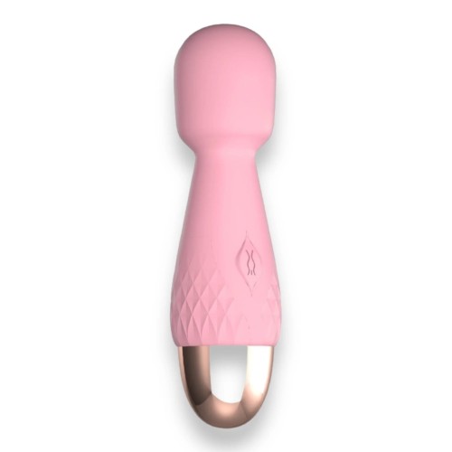wibrator wand Mini Wand De Luxe Pink - 11,6 Cm / 4.5 Inch Silicone Wand Massager