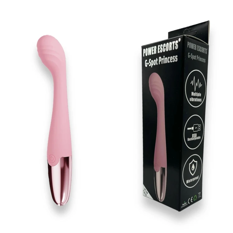 wibrator Pink - G Spot Princess - 18 Cm / 7 Inch Silicone G Spot Vibrator