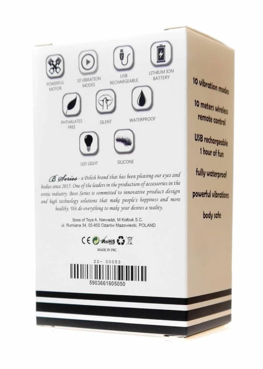korek analny Rechargeable Butt Plug Vibrator
