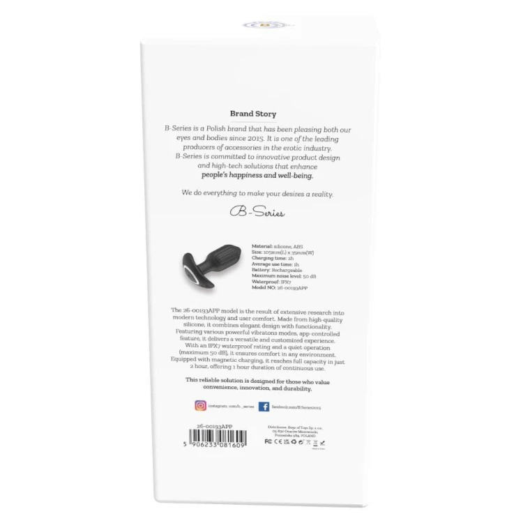 korek analny Bliss APP