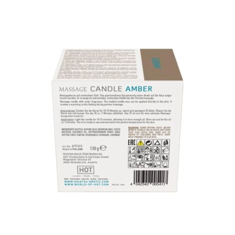 świeca do masażu  Shiatsu Massage Candle Amber