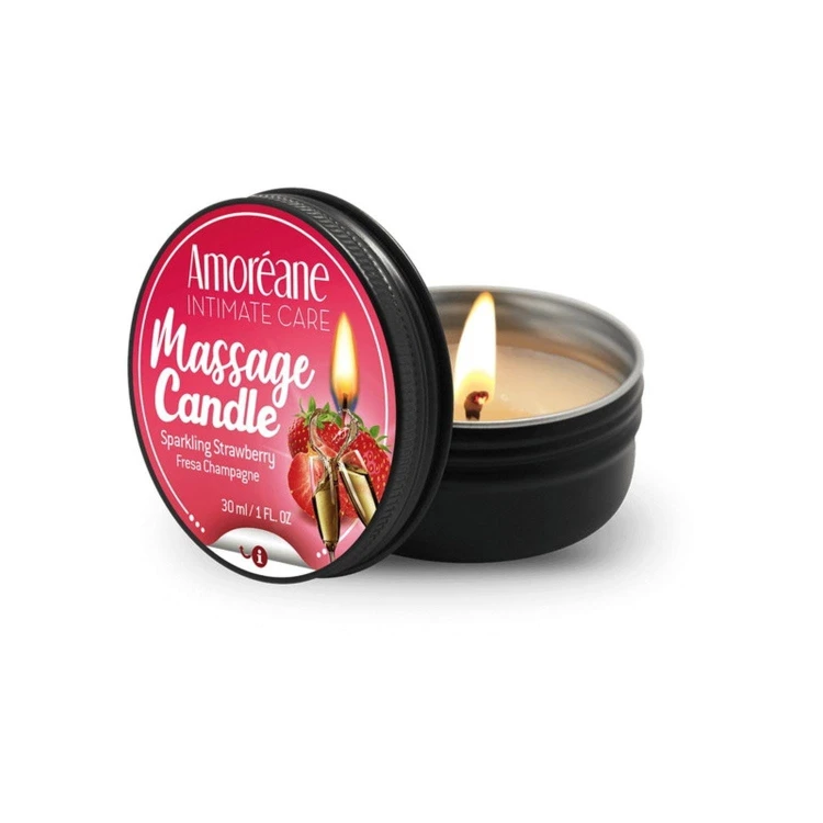 świeca truskawkowa do masażu Massage Candle Sparkling Strawberry