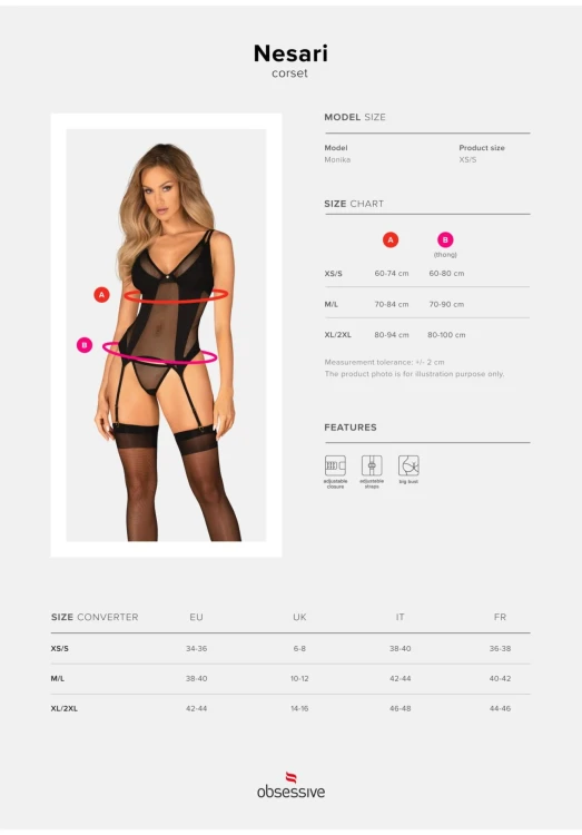 gorset i stringi Nesari M/L