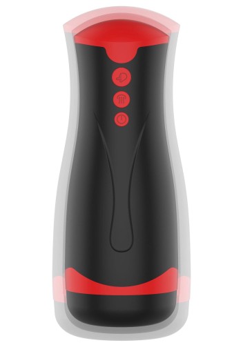 masturbator Vibrating&Squeeze Black