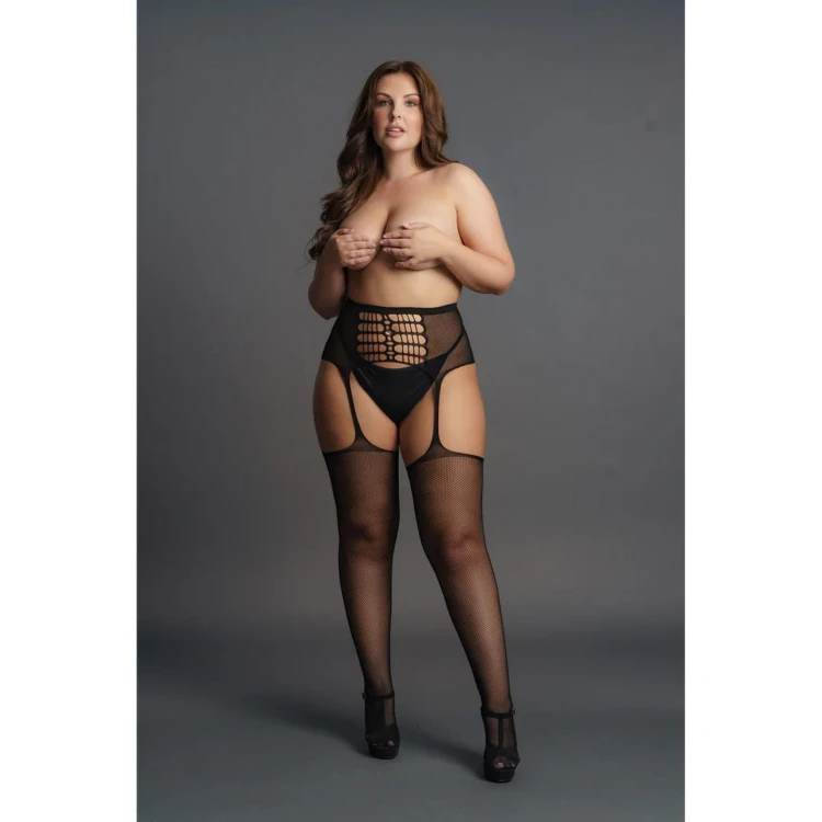 garter stockings High-Waist Plus Size