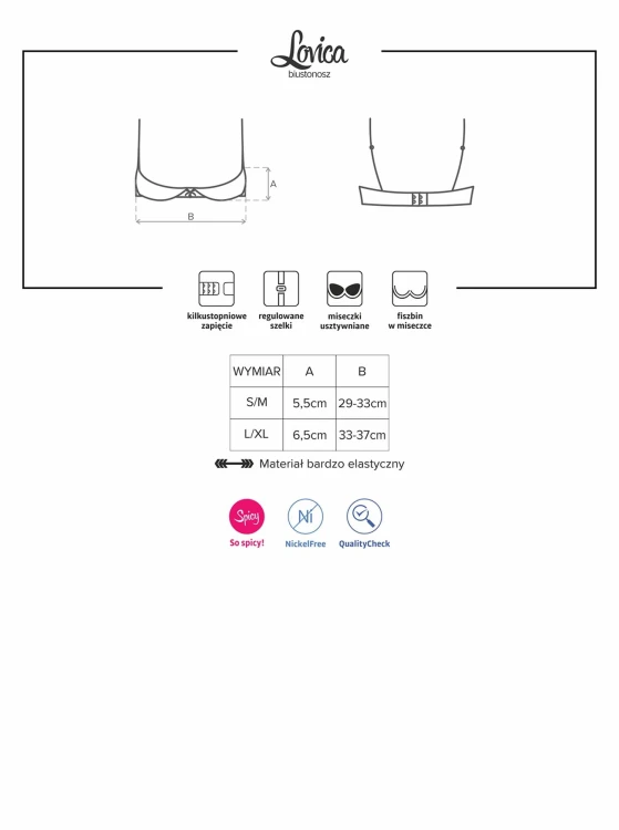 półbiustonosz Lovica L/XL