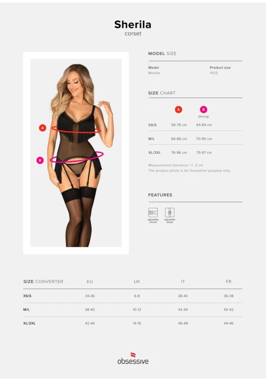 gorset i stringi Sherila M/L