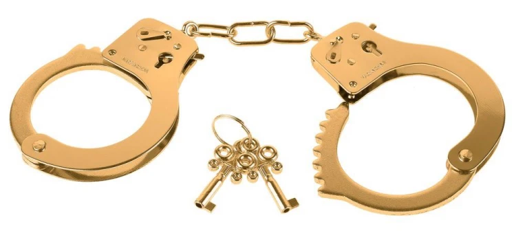 kajdanki Gold Metal Cuffs