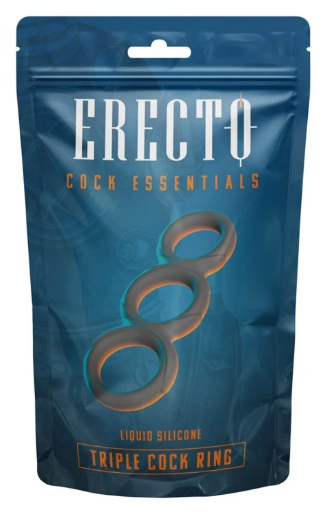 pierścień ErectoTripleCockRing