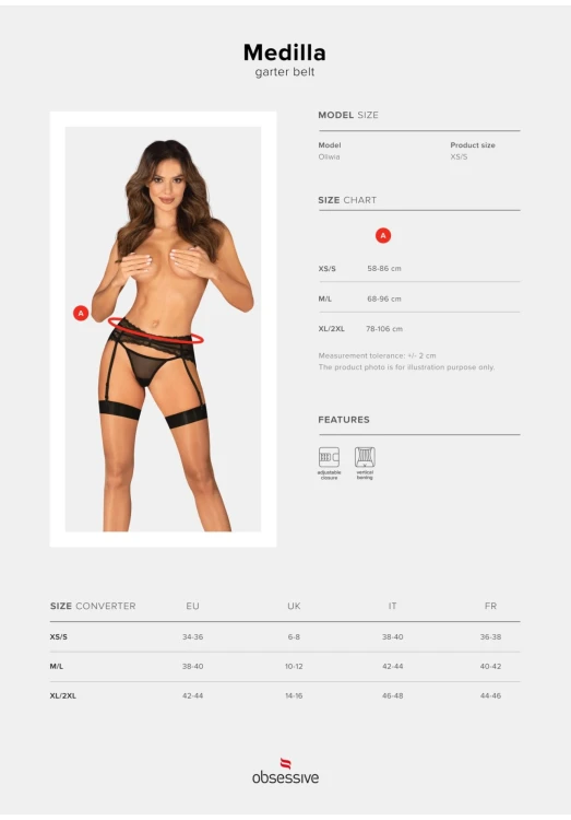 pas do pończoch MedillaXS/S