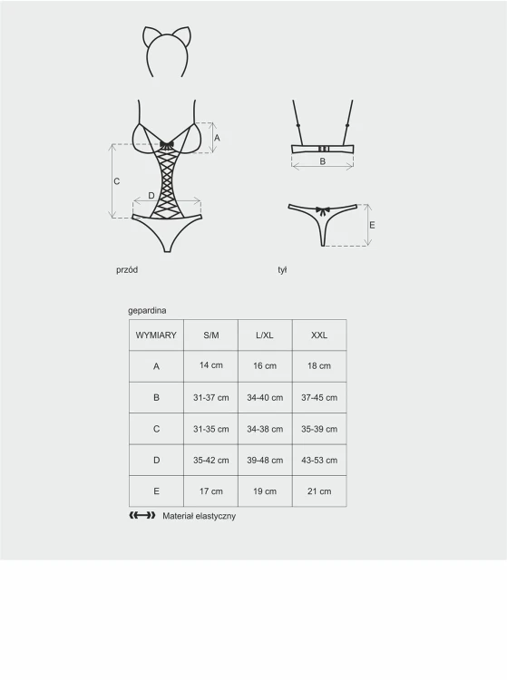 kostium Gepardina L/XL