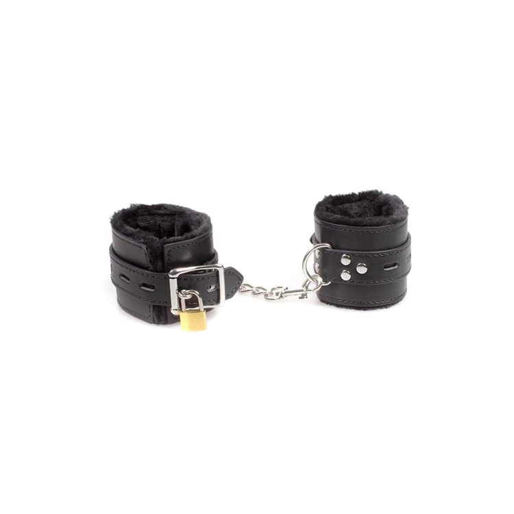 kajdanki Black Bondage Handcuffs