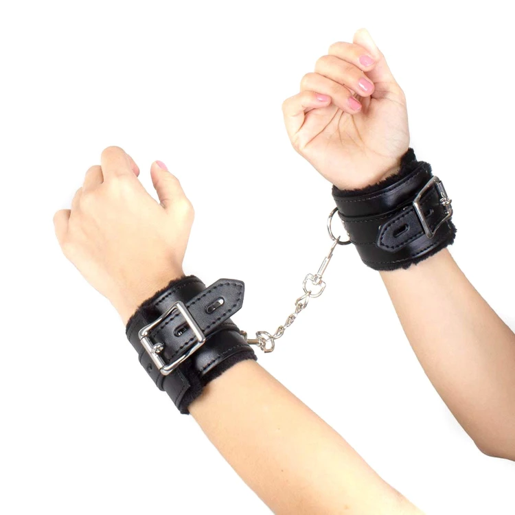 kajdanki Black Bondage Handcuffs