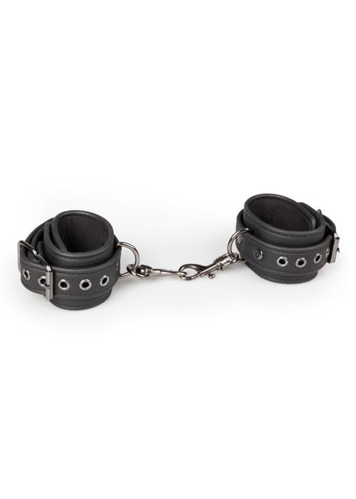 kajdanki Black Leather Handcuffs