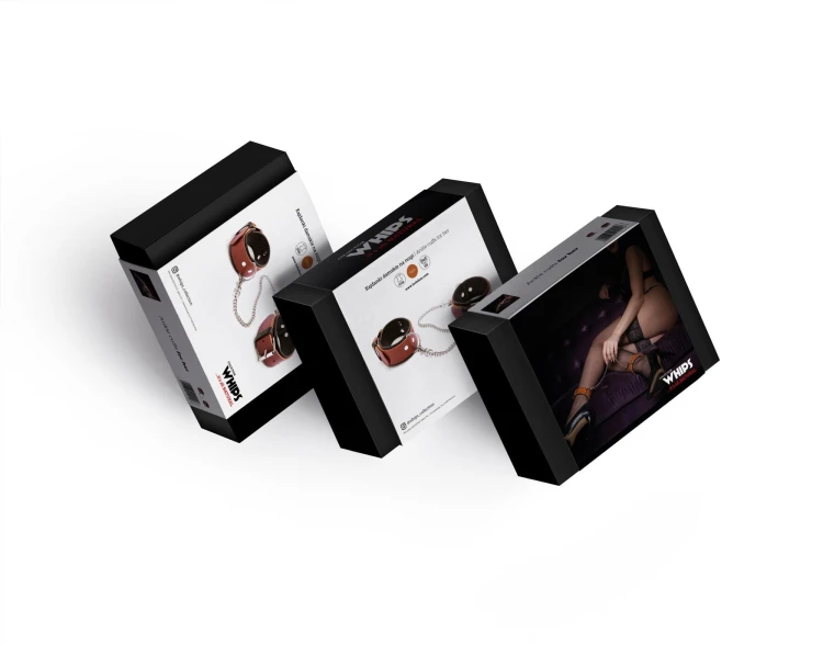 kajdanki damskie na nogi koniakowe WHIPS