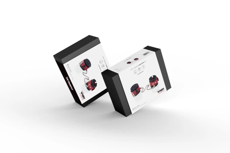 kajdanki Cuffs Crazy Horse Red