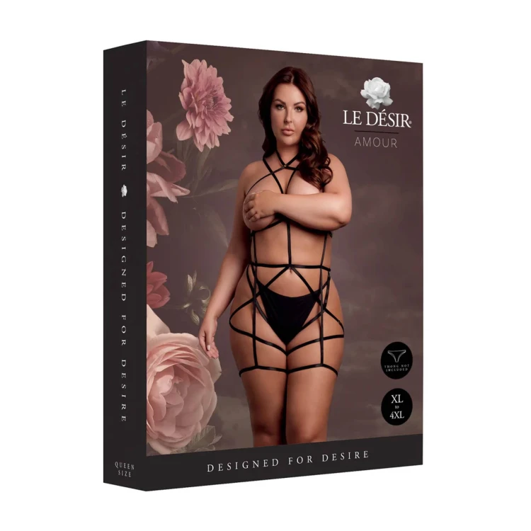 uprząż Strappy Open Cup Body Harness Plus Size