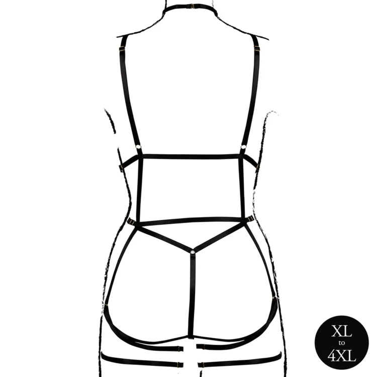 uprząż Strappy Open Cup Body Harness Plus Size