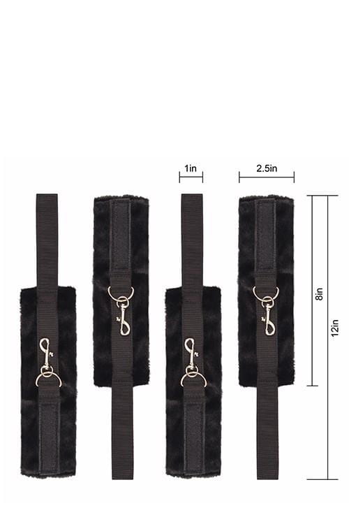 kajdanki na ręce i nogi BLAZE BED RESTRAINT SET