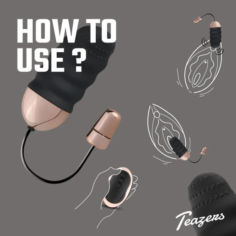 jajeczko Teazers Ribbed Vibrating
