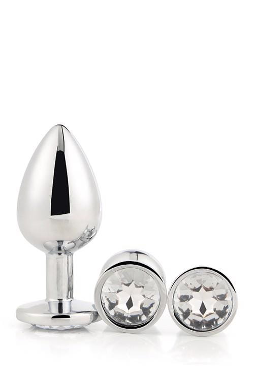 zestaw korków analnych Gleaming Love SILVER
