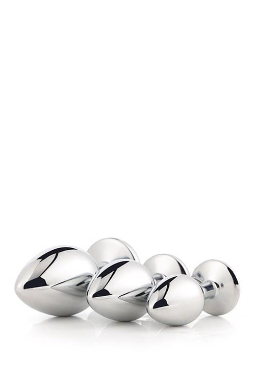 zestaw korków analnych Gleaming Love SILVER