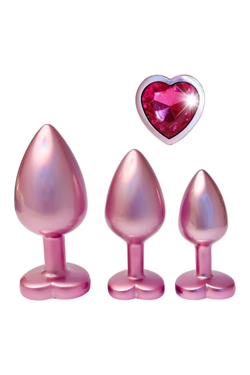 zestaw korków analnych Gleaming Love MATTE