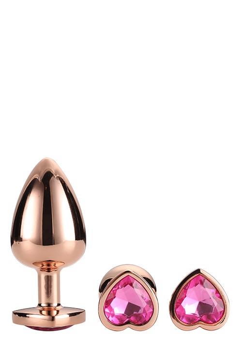 zestaw korków analnych Gleaming Love ROSE GOLD