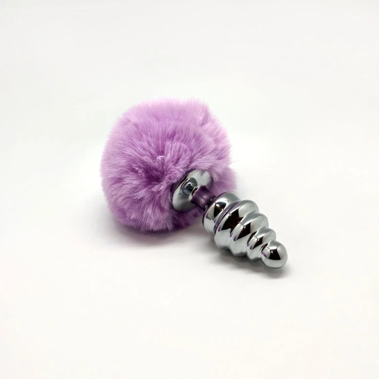 korek analny Fluffy Twist M