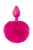 korek analny FUCHSIA POMPOM