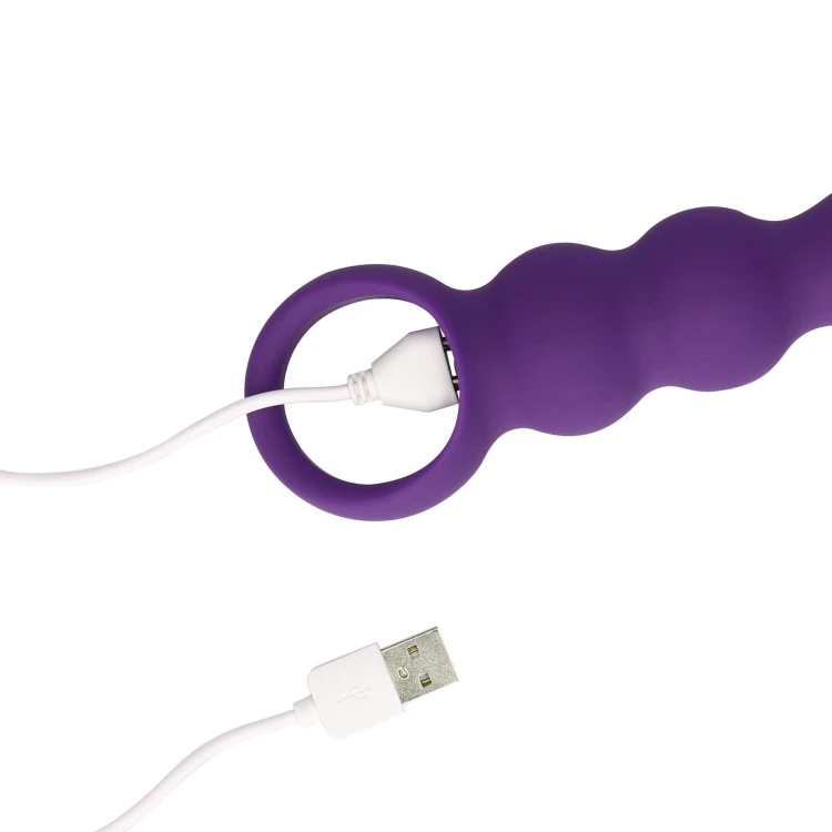koraliki analne Loveline Clear Purple