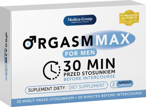 suplement diety OrgasmMax for Men 2 kapsułki